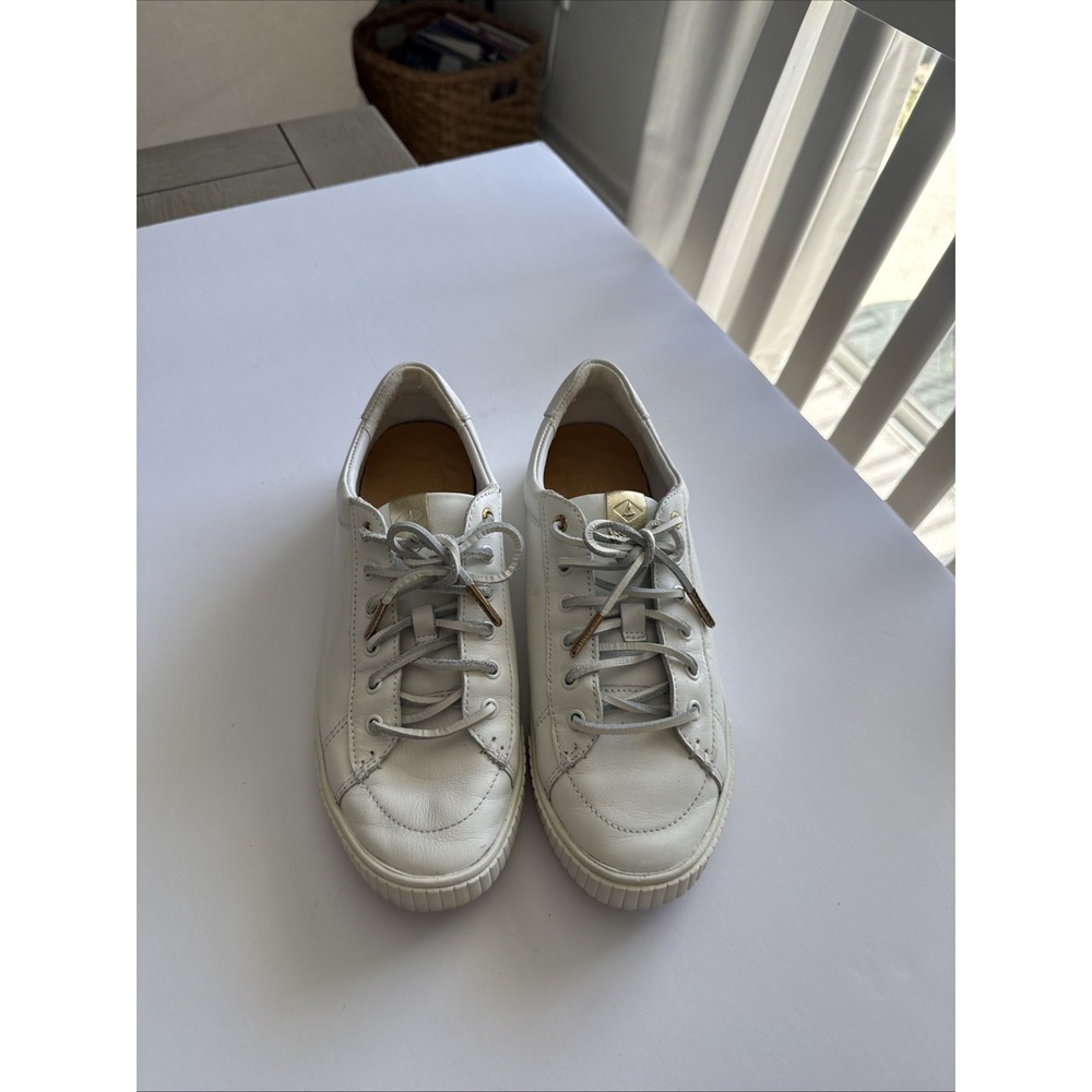 Sperry Women's Gold Cup Anchor Plushwave White Sneakers STS87424 Preppy,casual